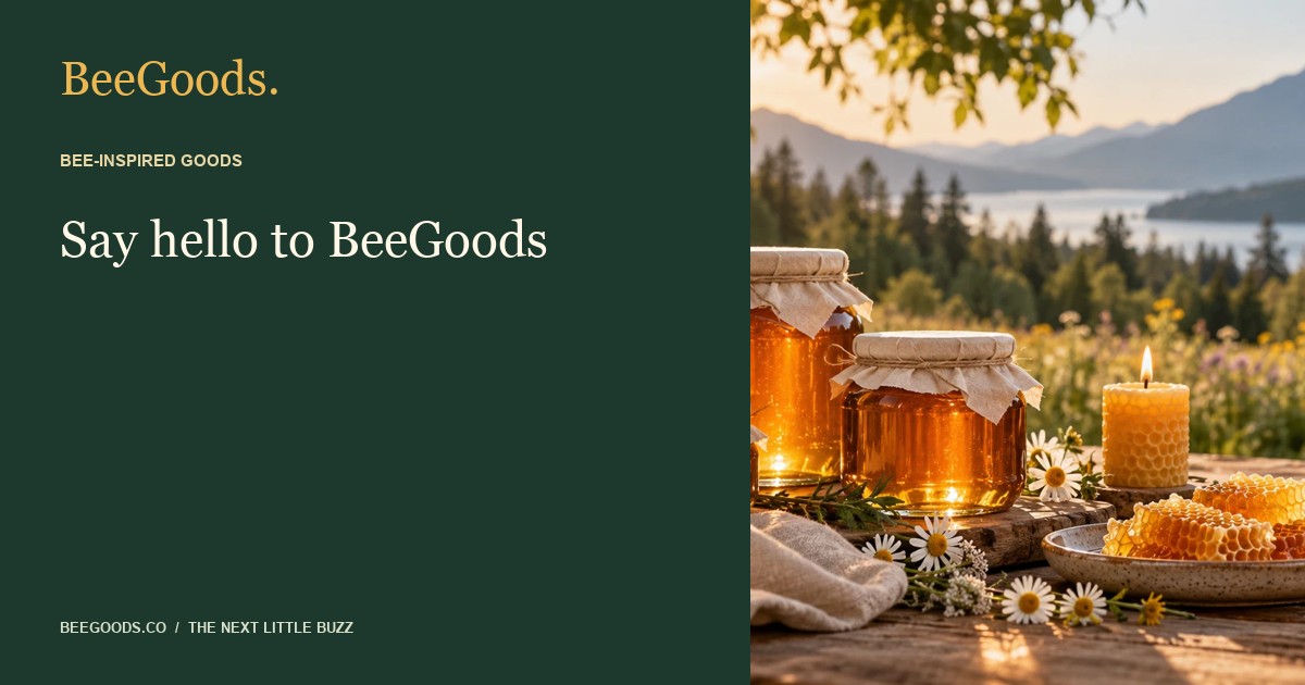 Let’s start with hello. — BeeGoods editorial visual