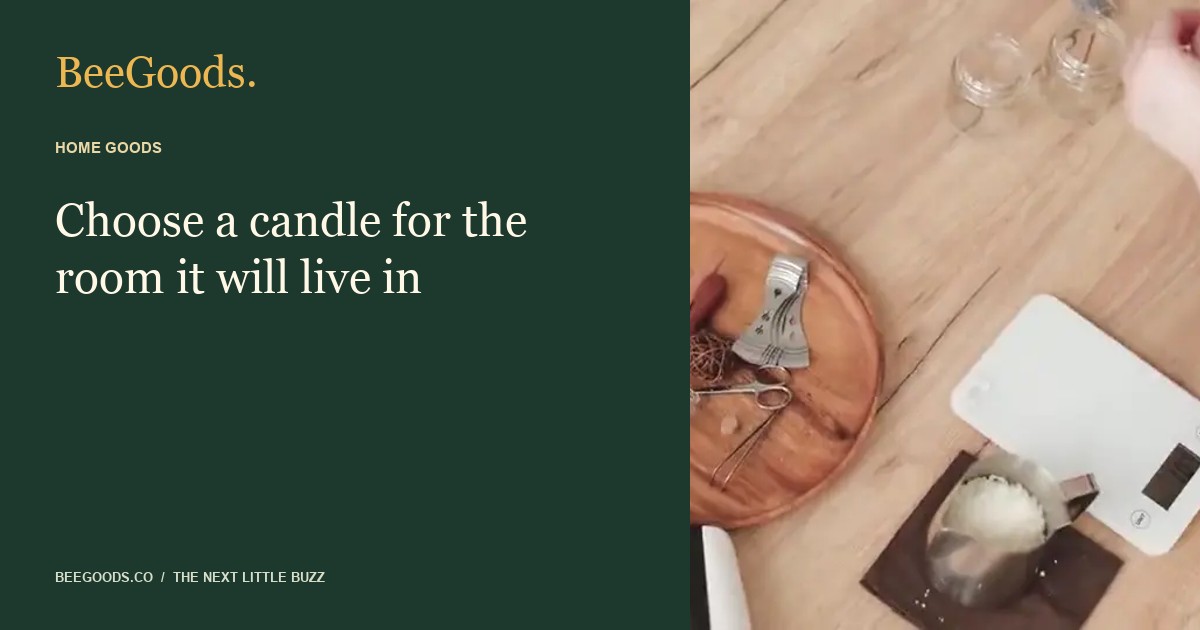 Choose a candle for the room it will live in — illustrated editorial guide