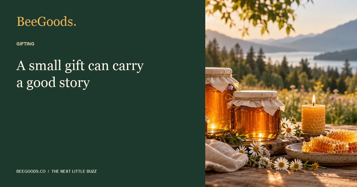 A small gift can carry a good story — illustrated editorial guide